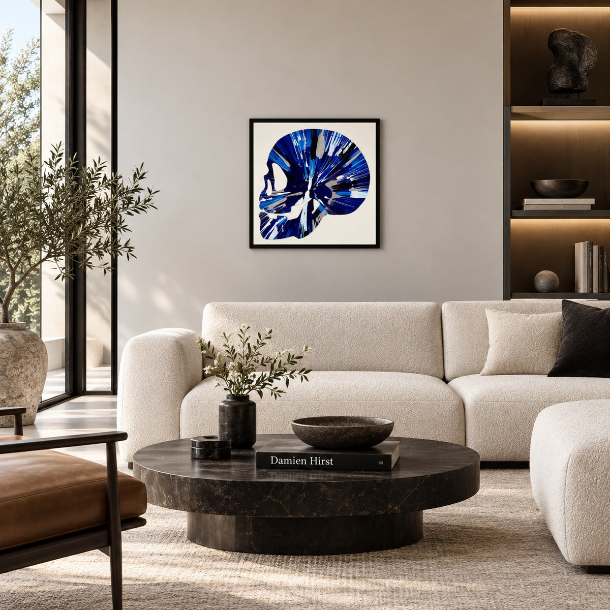 Skull- Unique Spin Painting