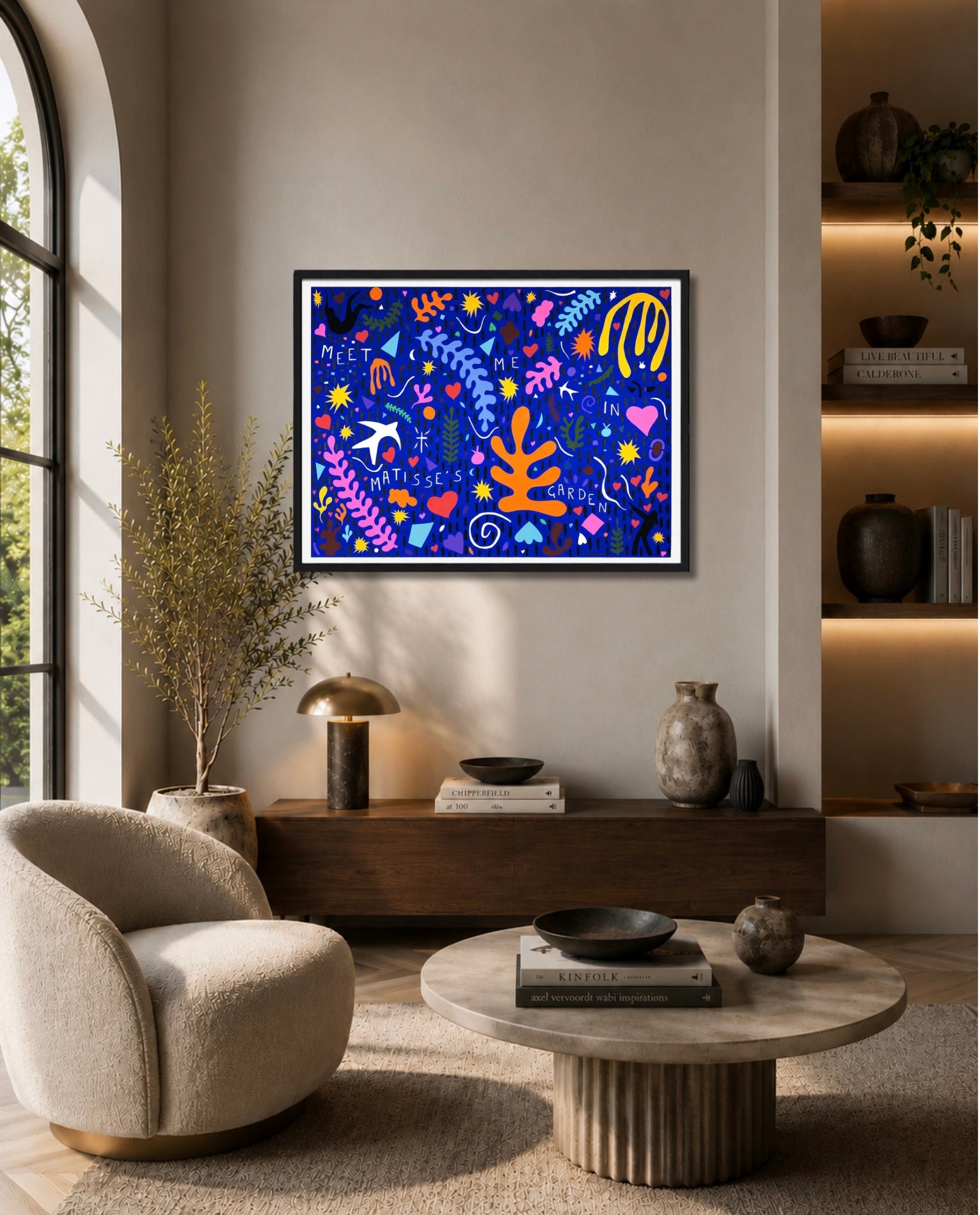 Meet me in Matisse's Garden (Blue)