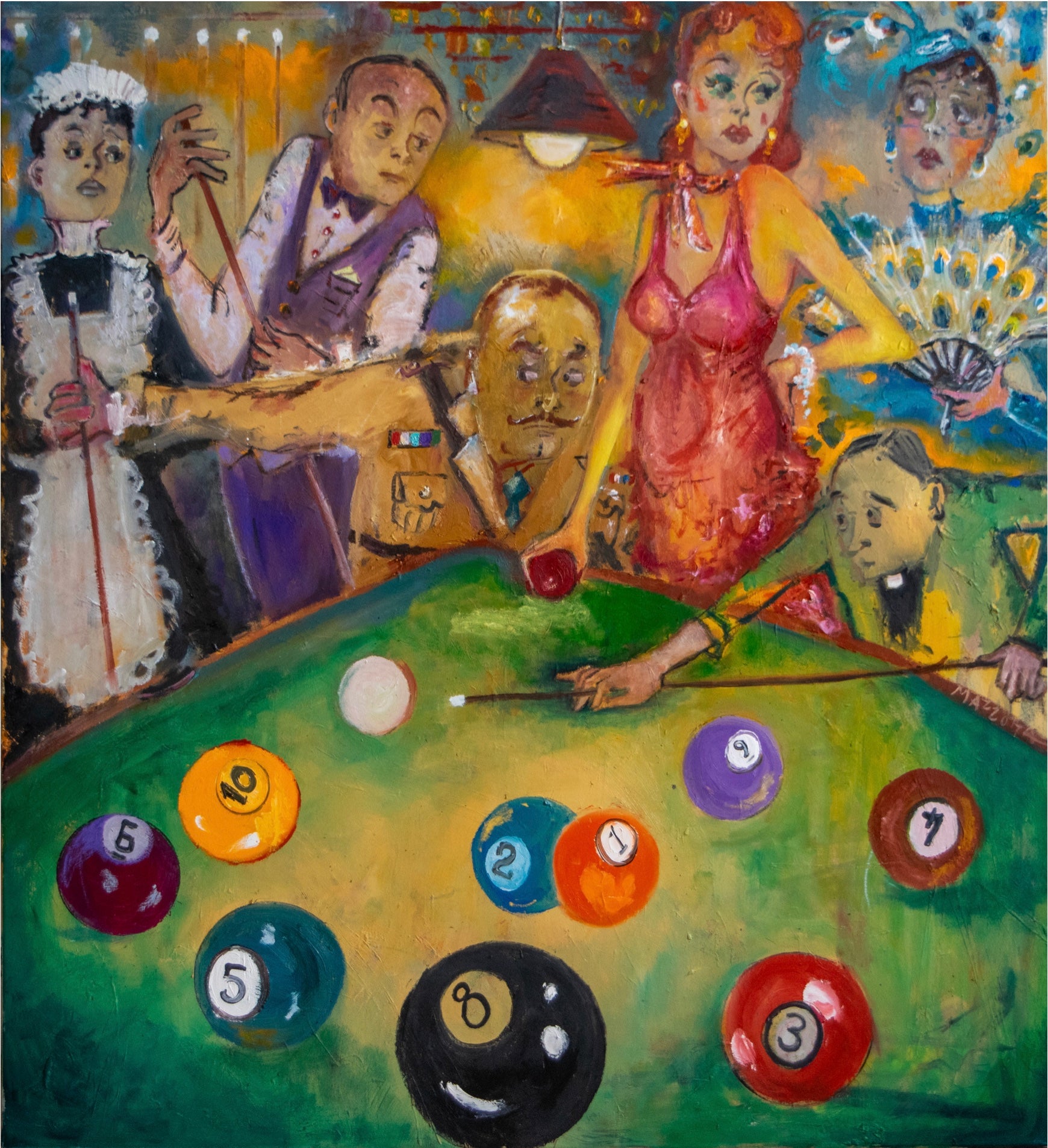 In the Billiard Room