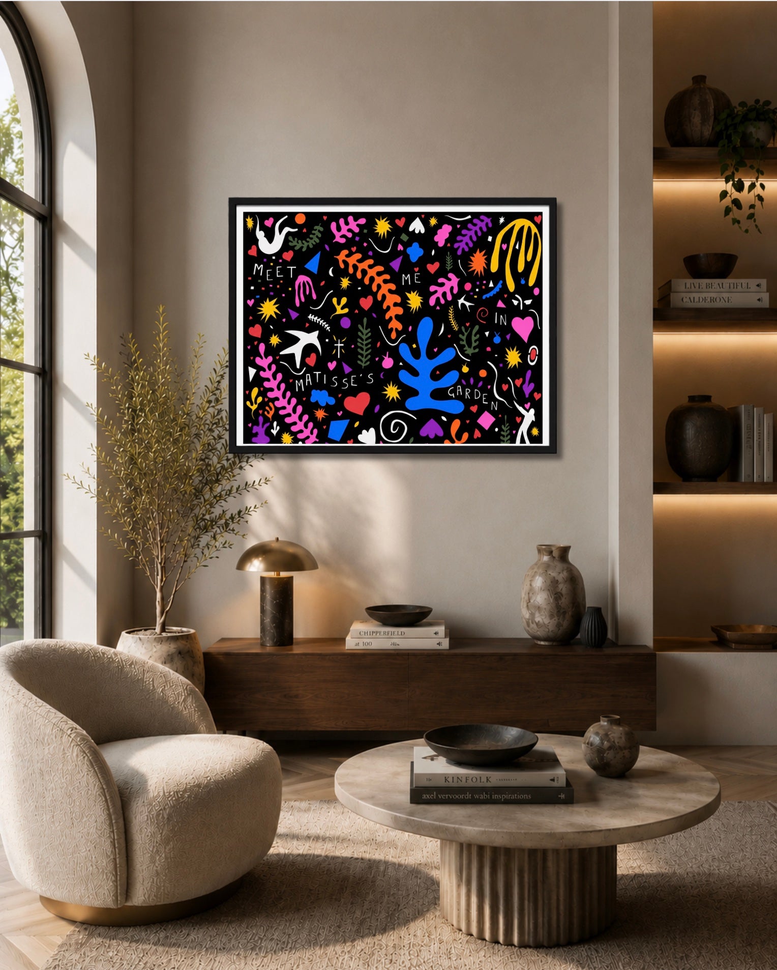 Meet me in Matisse's Garden (Black)