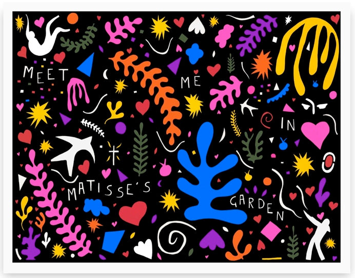 Meet me in Matisse's Garden (Black)