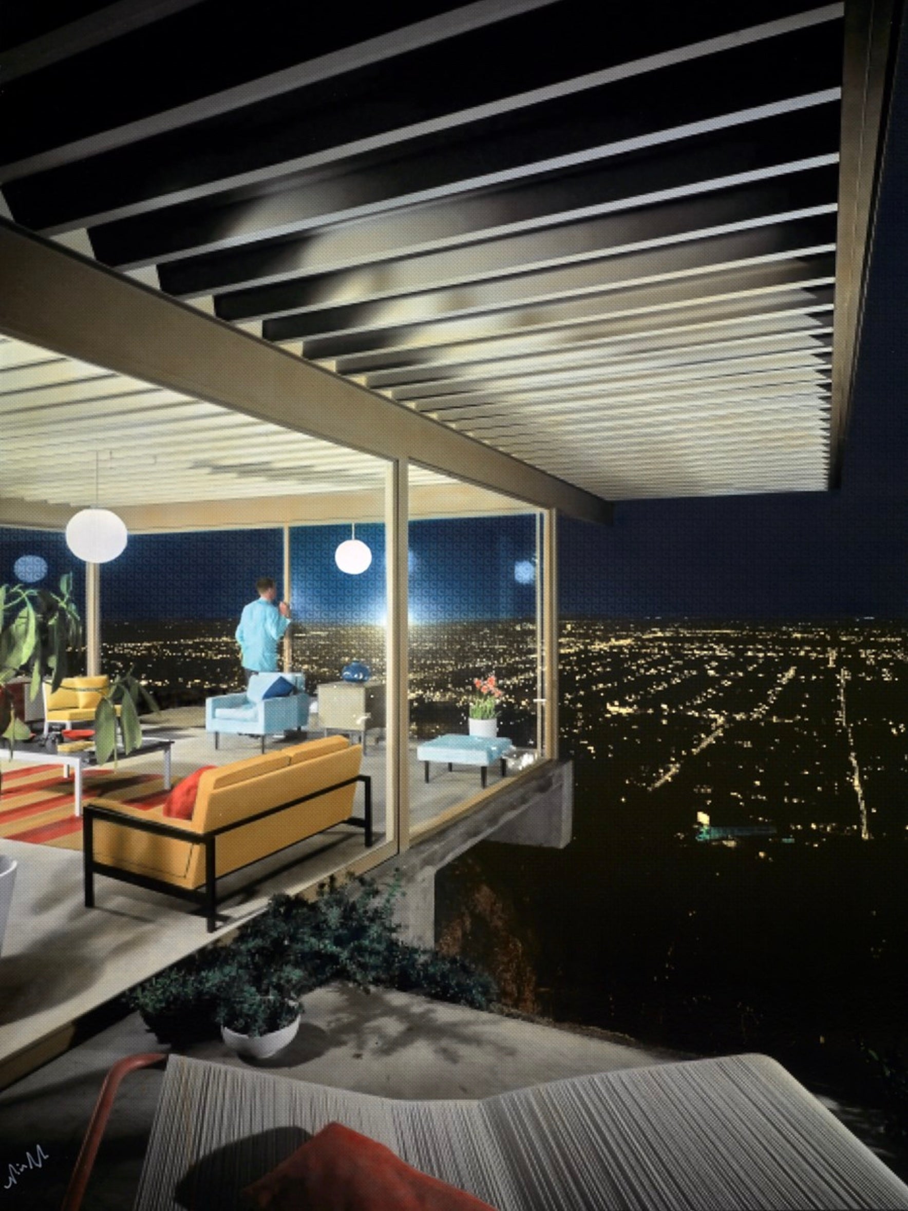 Stahl House at Night