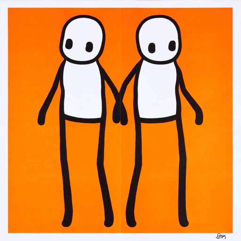 Holding Hands (Orange)