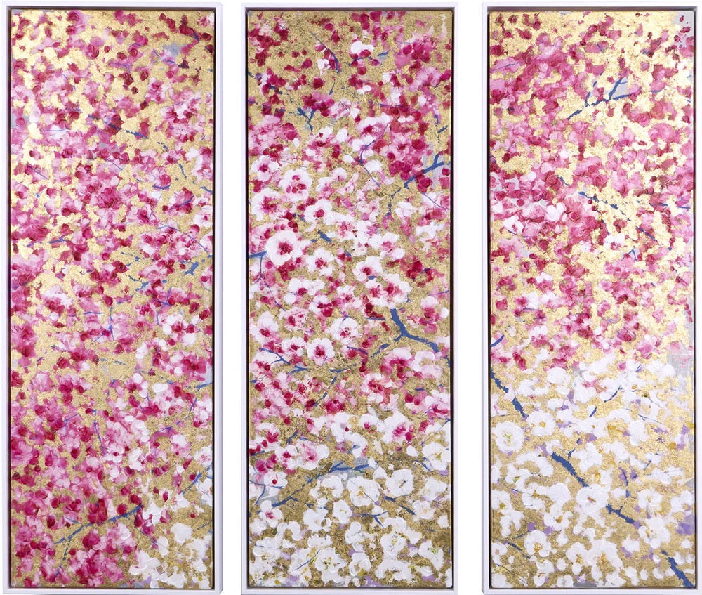 Spring Embrace (Triptych)
