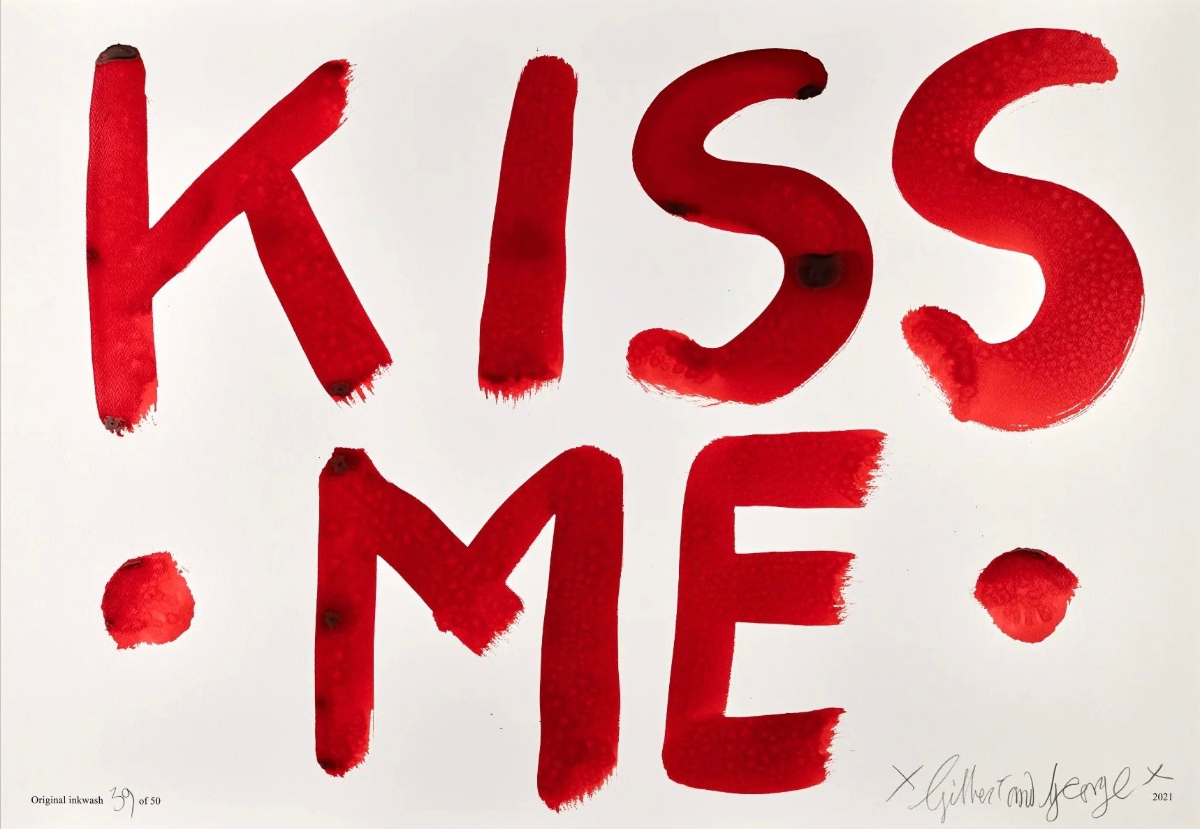 KISS ME (RED), (EDITION OF 50)
