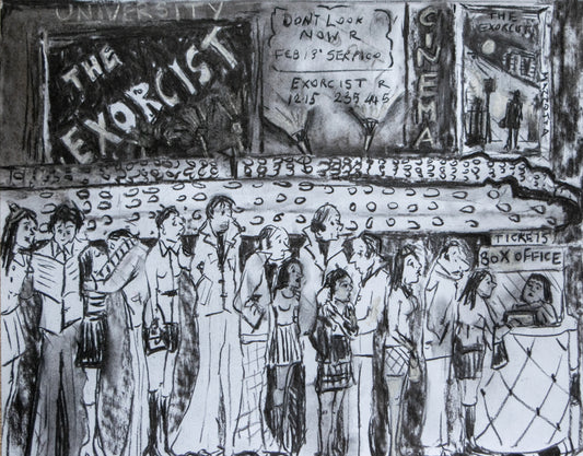 Queuing For The Exorcist, 1973 - Original