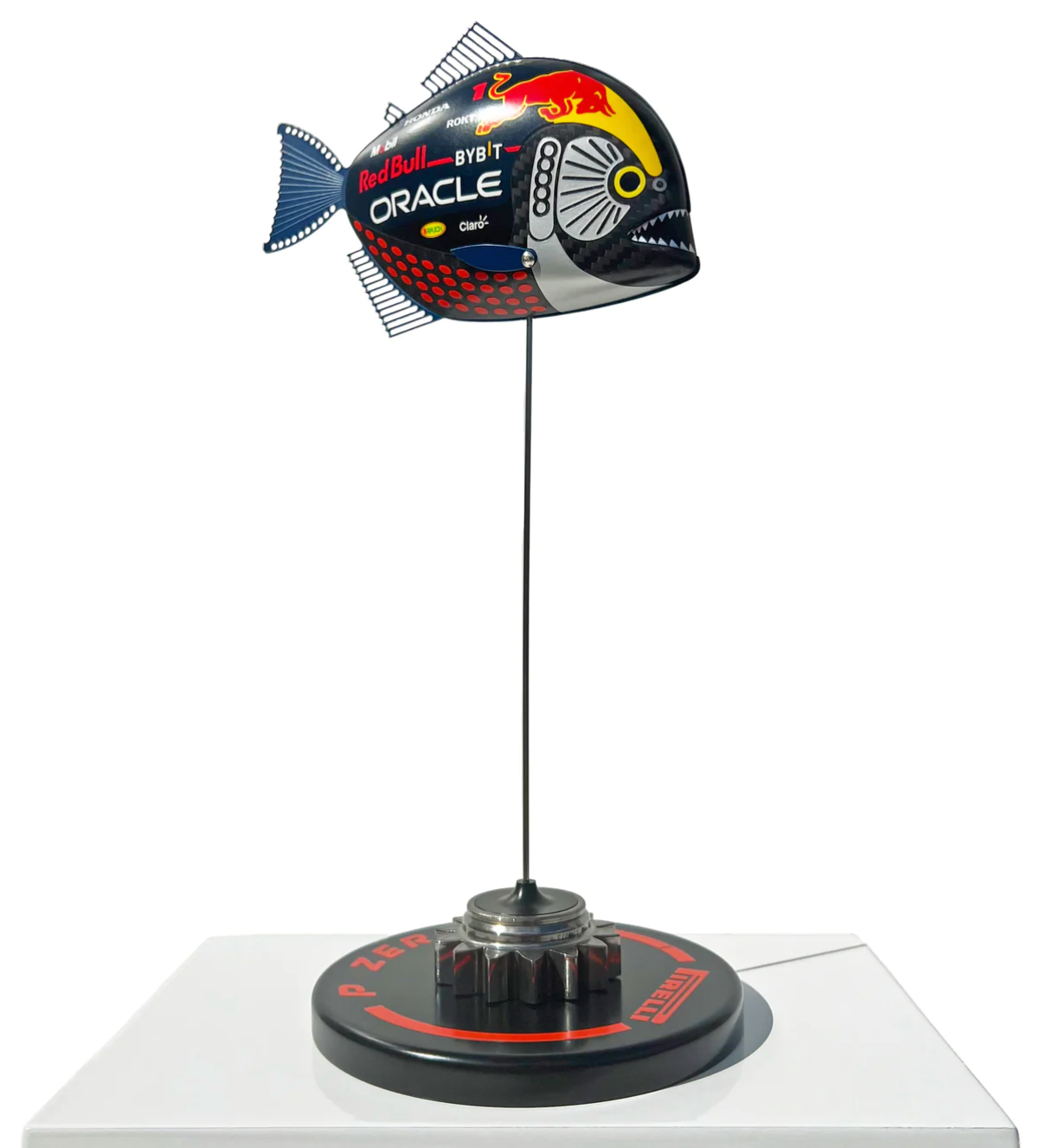 2023 RedBull Max Verstappen Baby Piranha Sculpture by Alastair Gibson