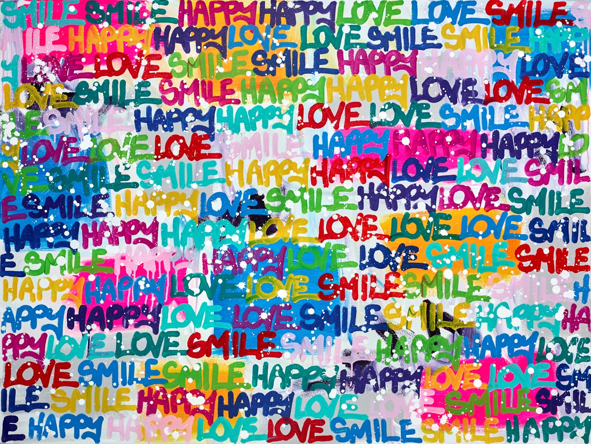 Smile Smile Happy Happy Love Love - Original by Amber Goldhammer