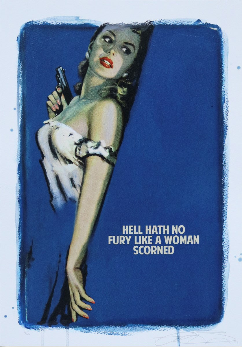 Hell Hath No Fury Like A Woman Scorned (Blue) by The Connor Brothers